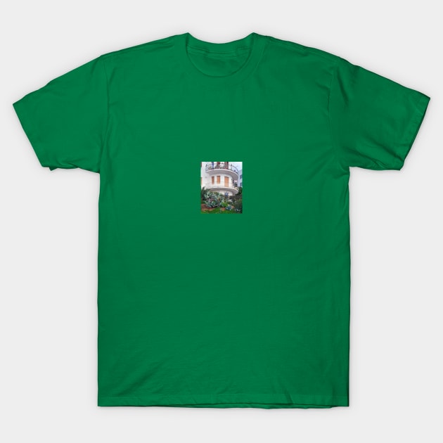 Villetta con cactus mediterraneo, 2023 T-Shirt by robertoferrero